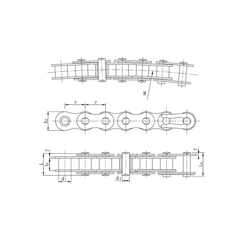 Rantai haluan sisi tahan lasak prestasi stabil