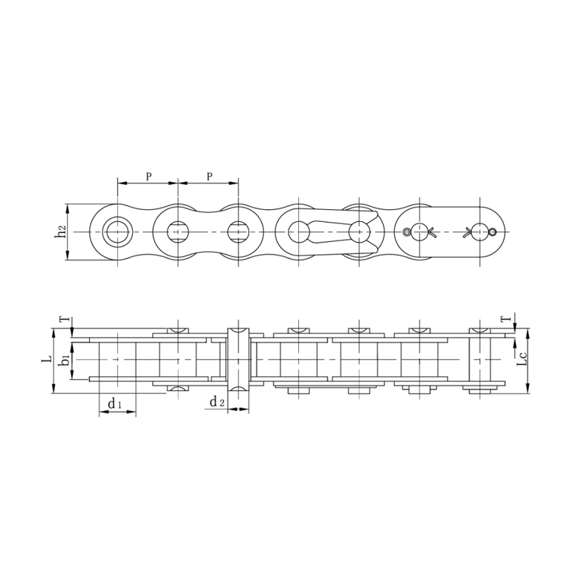 Rantai roller jenis siri tugas berat