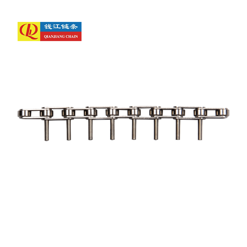 Rantai penghantar padang berkembar keluli tahan karat dengan pin lanjutan