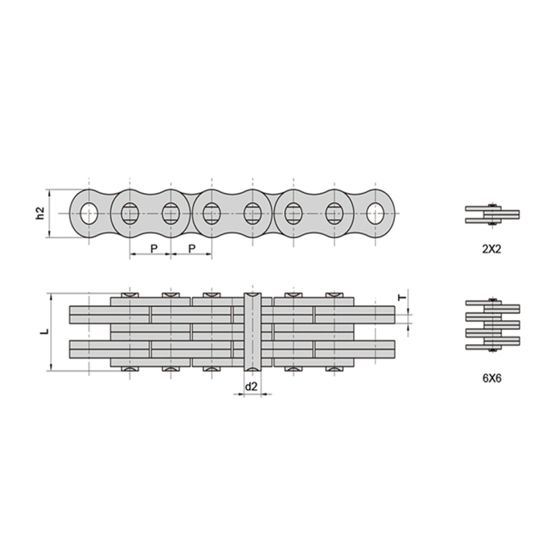 (Siri LL) Penyelenggaraan rendah rantai daun kestabilan tinggi